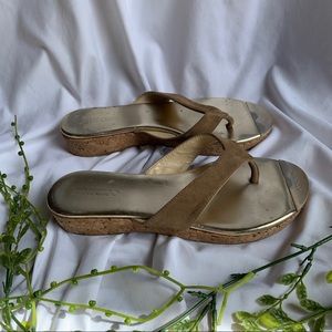 Jimmy Choo Gold Sandals